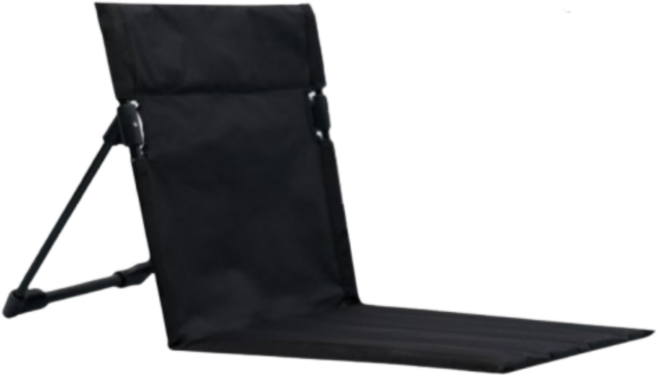 퀸시아 그라운드 체어 캠핑 좌식 의자 휴대용 경량, 블랙