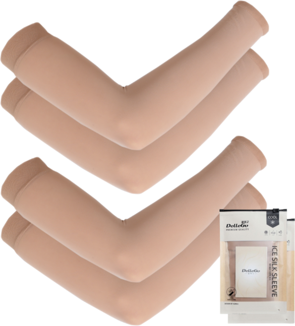 [프리미엄] 델레고 골프 팔토시 자외선차단 냉감 쿨 암슬리브, 손목형(손목+손목) 2개