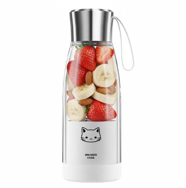 다쿡 미니 믹서 휴대용 블렌더 초고속 무선 믹서기 텀블러, 다쿡 미니-믹서