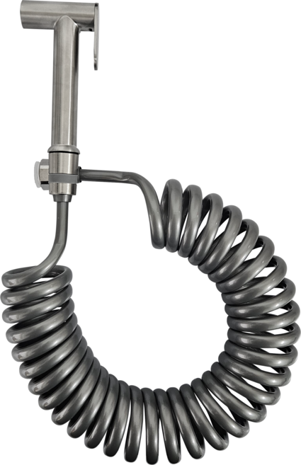 고정형 욕실 스프레이건 스프링호스세트, 고정형 실버, 5m