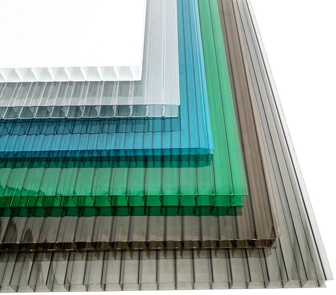 폴리카보네이트 복층 렉산 PC판 지붕 4Tx1000x2000mm, 4Tx1000x2000(갈색), 2개