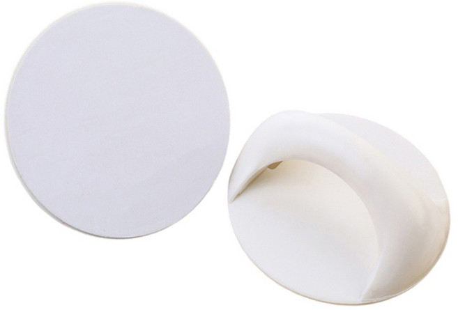 바이트 부착식 미니 손잡이, 3개, 흰색