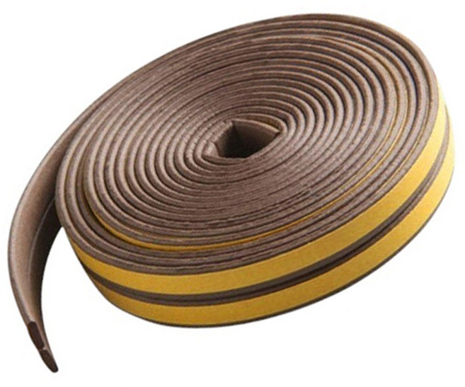 바이트 문 틈새막이 I형, 1개, 브라운