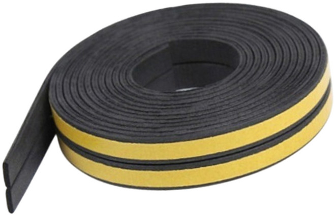 바이트 문 틈새막이 I형, 블랙, 1개