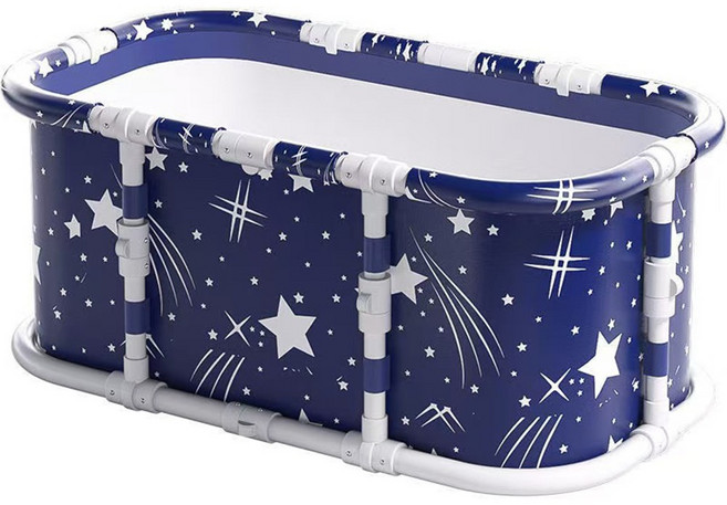 KCJ 접이식 성인 간이 반신욕 와이드 사각 욕조, 1개, 별