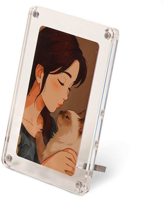 무드비룸 포토카드 아크릴 액자, 1개, 투명