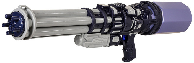 TAOMI 개틀링 워터건 특대형 워터밤 물총 성인용 + 물총 스트랩, 네이비, 1개