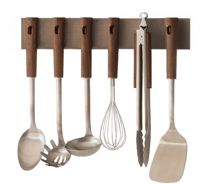 우드시엘 조리도구세트 조리도구 키친툴 주방기구 스텐 6종 세트, 1개, 우드시엘 조리도구