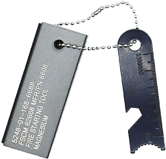 [베어그릴스 x 생존키트 ] 부싯돌 + 태양열라이터 캠핑용, 1세트, 파이어스타터+쏠라라이터