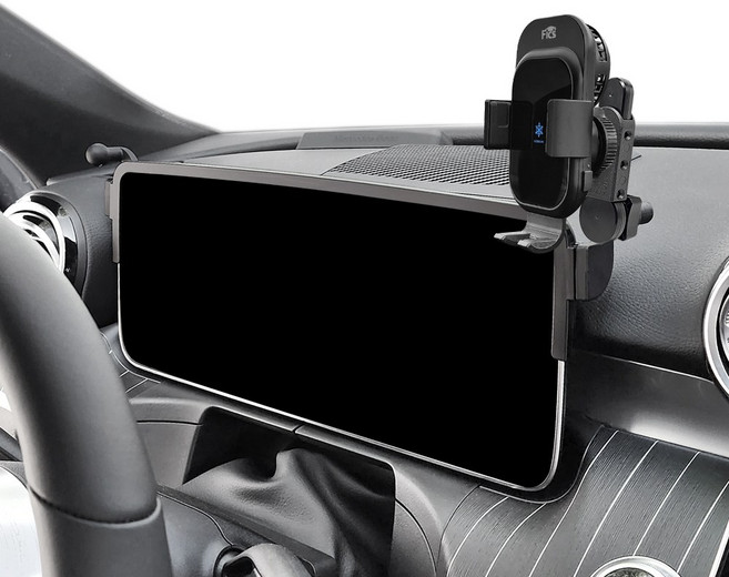 픽스 글로벌 벤츠 C클래스 W206 GLC클래스 X254 차량용 핸드폰 충전거치대 세트, 마운트+연장바+충전거치대, 1개