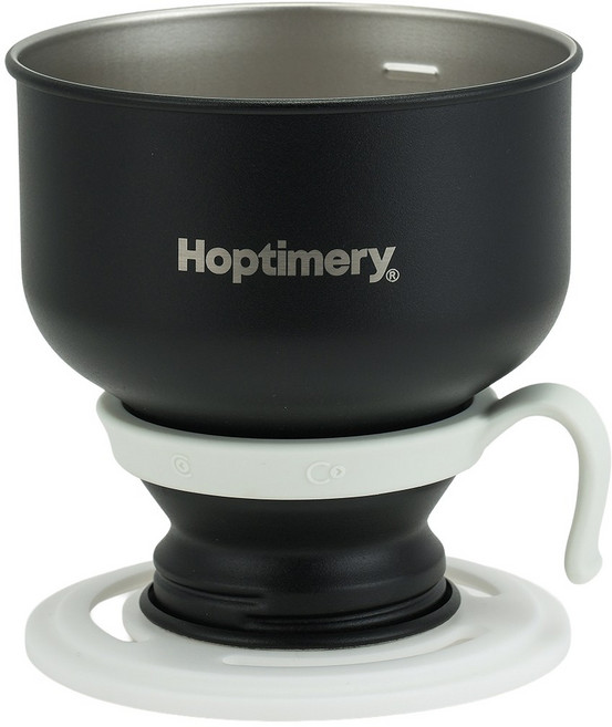 홉티머리 커피 드립퍼 드리퍼 내리는기구 드립커피 캠핑용 필터, 블랙 드리퍼 단품, 400ml, 1개