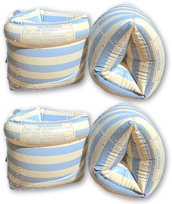 1+1 오피뉴 암튜브 KC인증 물놀이 성인암튜브 팔튜브, 블루줄무늬OPN, 2세트, 블루줄무늬OPN