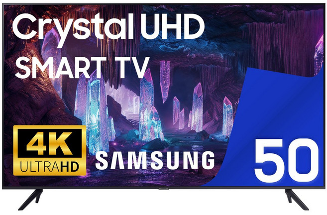 삼성전자 50인치 슬림베젤 UHD 4K 스마트 LED TV OTT 어플 미러링 지원 50CU7000, 방문설치, 스탠드형, 50인치 / 127cm