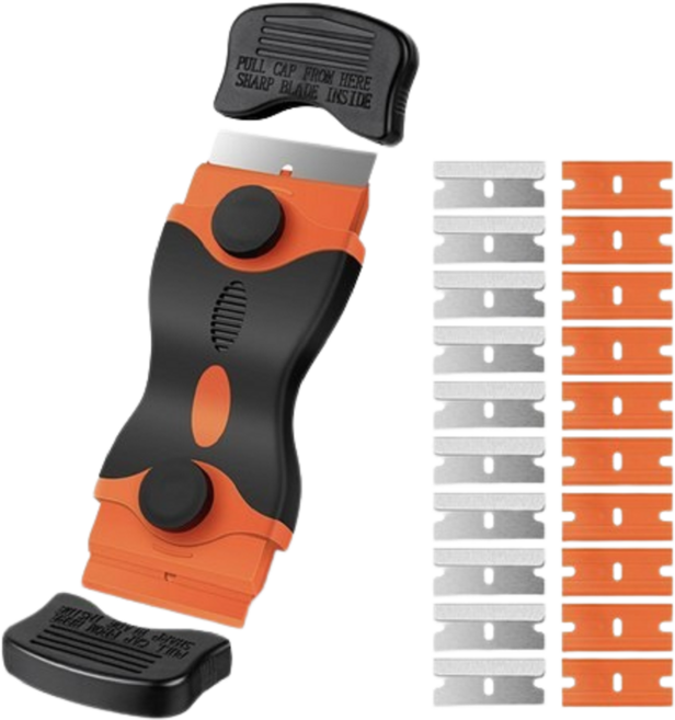 디와이툴즈 다용도 스크래퍼 리필용 쇠날 10개 플라스틱날 10개 포함, 1세트