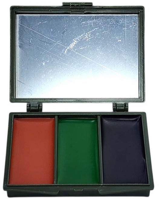 군인 군대 카모3색 위장크림 군입대준비물 땀에 강한 크림형, 카모3색콤팩트+클렌징티슈(60매), 1개