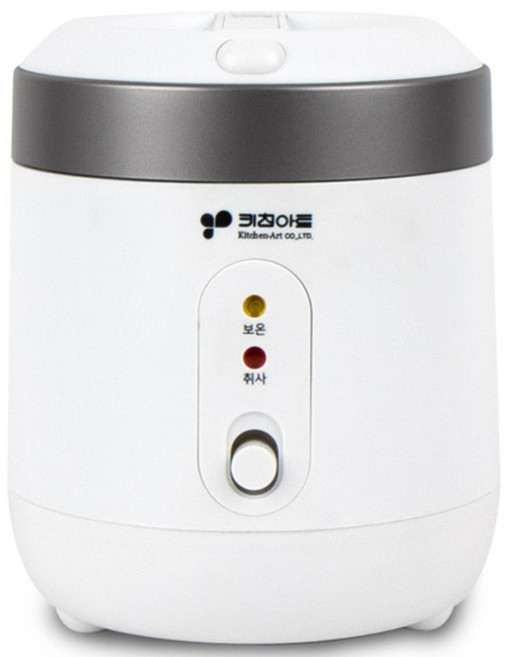 키친아트 소형 전기밥솥 미니 전기보온밥솥 6종 택 1, 1) 버튼식1인