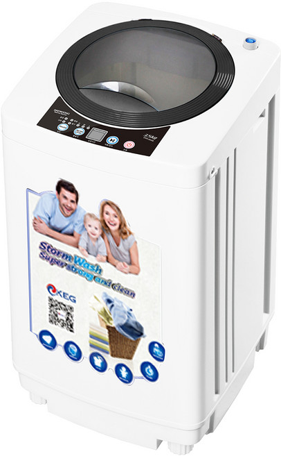 대웅모닝컴 6단계 물높이조절 컴팩트 미니 세탁기