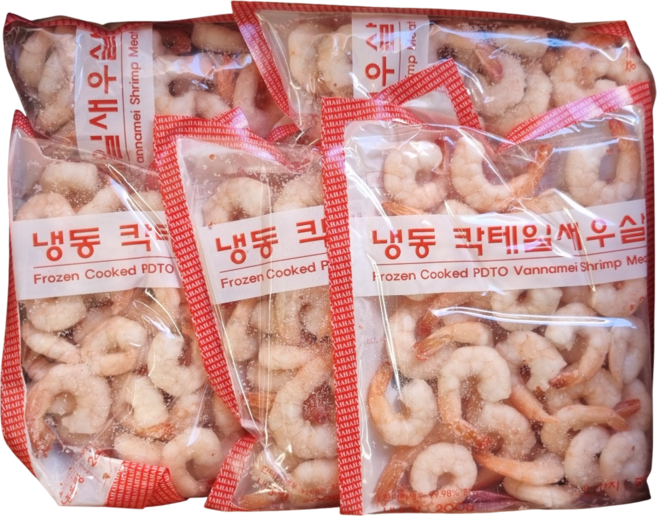 [대영] 냉동새우 칵테일새우 생새우 깐새우 사이즈 71/90 (200g*10팩) 2kg, 10개
