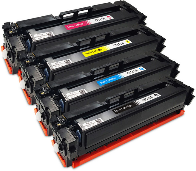모노테크 캐논 호환토너 세트 CF510A, 1세트, 검정+파랑+빨강+노랑
