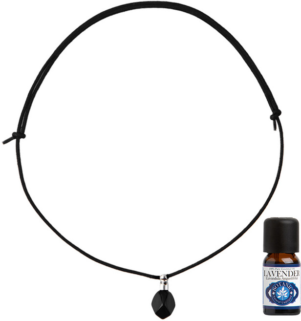 아로마 목걸이 에센셜 오일 세트, 25 하트 핑크, 03 레몬, 1개, 10ml