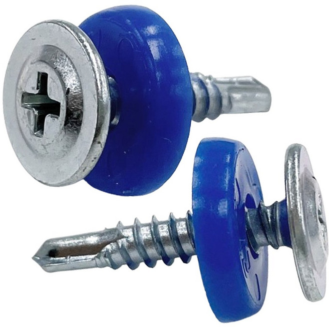 (유진코) 와샤 직결 방수피스 지붕 누수 스크류 나사 봉지판매, 200개