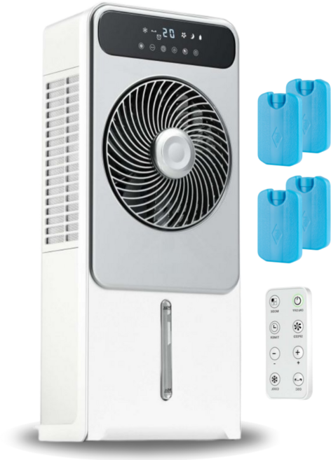 크루거 BLDC 냉풍기 3초냉각 프리미엄 초강력 에어쿨러 리모컨 이동식 12단 조절