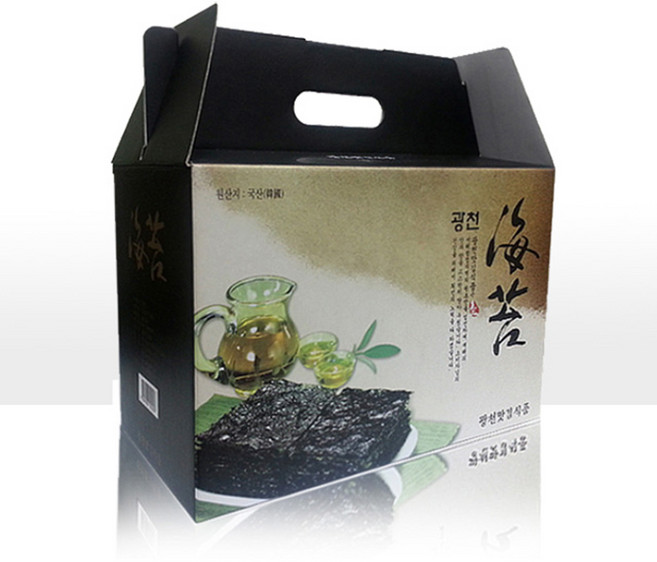 (5개 구매시 1개증정) 광천김 선물세트 설날 추석 명절 김, (5+1)검정A세트(도시락9봉+전장2봉+돌자반1), 1개