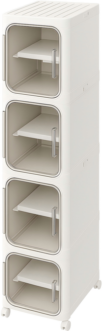 수납하마 접이식 틈새수납장 이동식 틈새선반 냉장고 세탁기 공간수납, 화이트, 1개