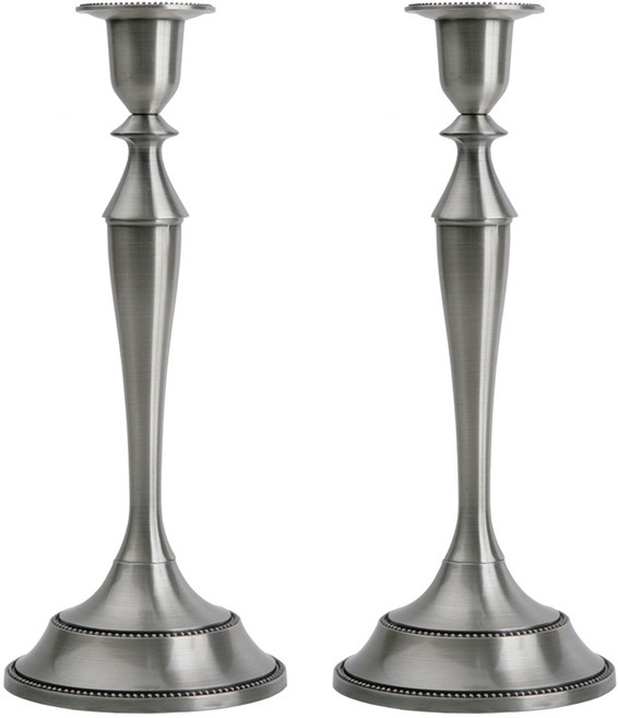 주석 1봉 촛대 2개 테이퍼 양초용