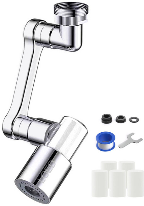 로에드 3세대 필터형 1080도 워터탭 수전탭 회전식 수도 연장탭, 1세트