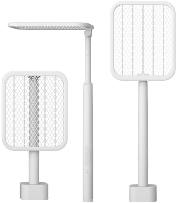 몽땅겟 14CM 늘어나는 회전 전기 모기채 충전식