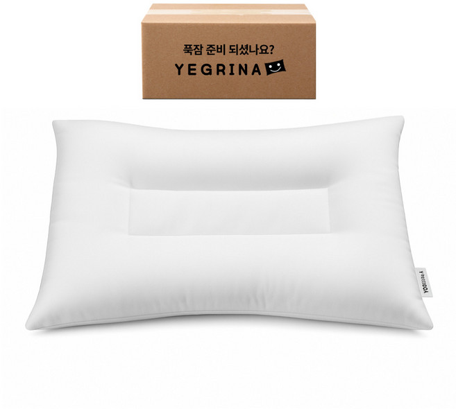 예그리나 푹잠경추베개, 화이트, 1개