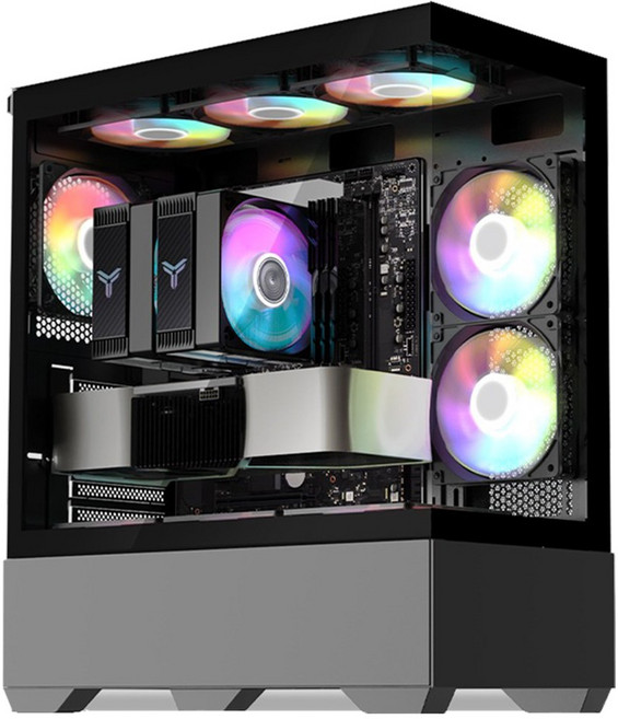 왕가PC 하이엔드 고사양 데스크탑 3D게임용 더 파이널스 배그 풀옵션 게이밍 조립컴퓨터 롤 오버워치2 국민옵션부터 풀옵션 조립PC, 블랙, b.하이엔드PC 11번, 1TB, 32GB, WIN11 Home, 지포스 RTX 5070 Ti, 인텔 14700F