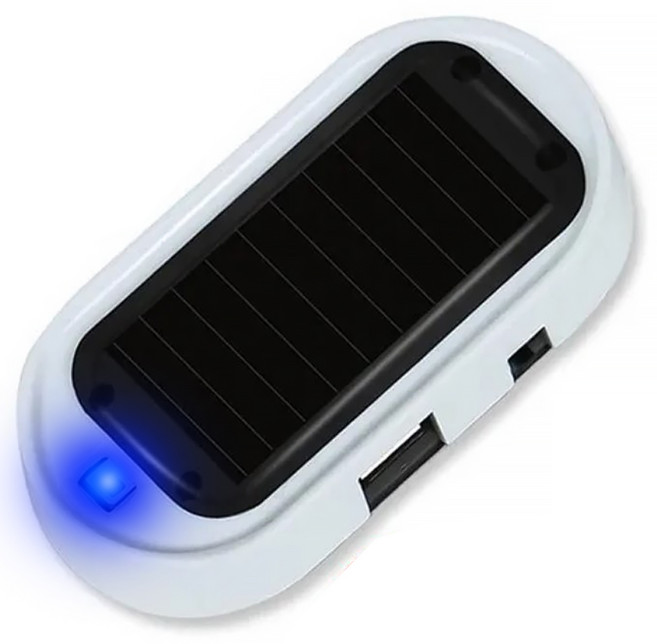 블랙박스 모형 LED램프 깜박등 가짜 태양열 쏠라 블박, 1개, 블랙박스 모형램프(블랙-블루)