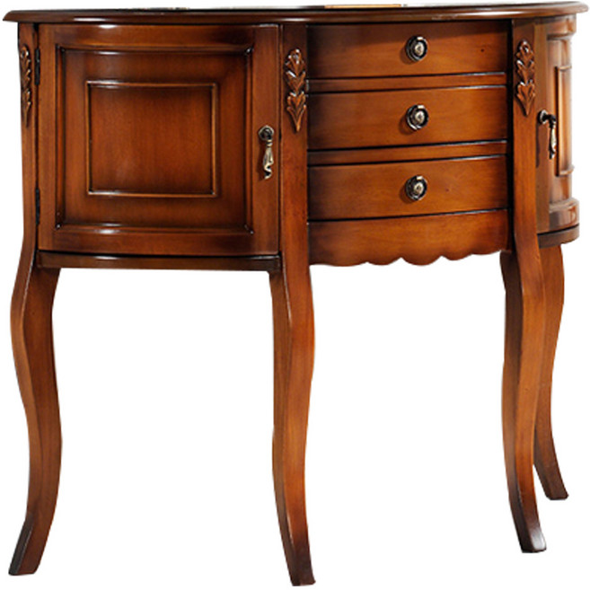 퍼니트랜드 엔틱가구 로라 럭셔리 반달콘솔, 단품