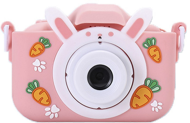 시노링크 어린이 카메라 미니 키즈 디지털카메라 게임 내장 타이머 음악 재생 디카 유아 셀카 SL-CC01, 1개, 토끼