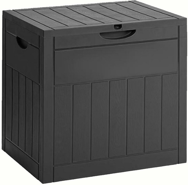 야외보관함 수납 정리함 플라스틱 조립식창고 택배보관함 데크박스 126L 수납 벤치 정원정리 야외보관함 다크그레이 브라운, 야외보관함 126L(다크그레이)