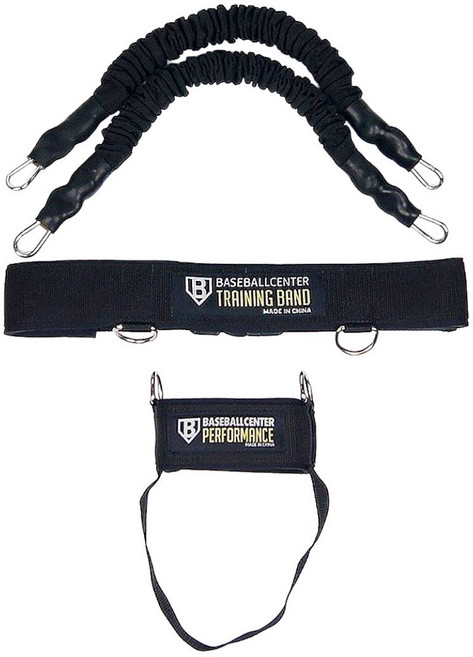 [오늘출발] BC 퍼포먼스 밴드 야구트레이닝 피칭 배팅 하체중심이동, 검정(165cm이상 성인용)