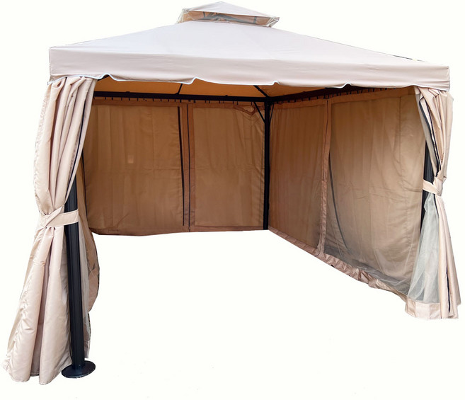 [레드와이] 대형 몽골 캐노피 천막 텐트 가제보 프리미엄 야외 테라스 그늘막, 캐노피 프리미엄 천막 R25, 기본형(지붕타입)