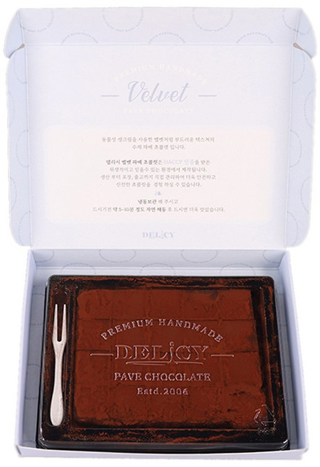 델리시 벨벳 [밀크 파베초콜릿] 수제 생초콜릿, 1개, 140g