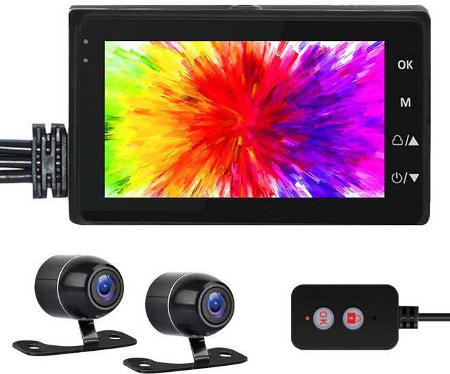 아이카 Full HD 1채널/2채널 리얼 1080p 블랙 박스, 2CH 전후방 블랙박스