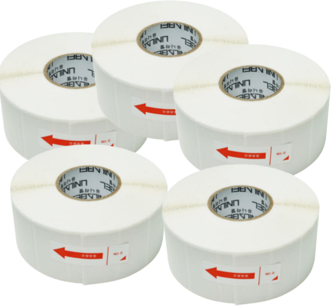 유니라벨 감열라벨 가로 5cm 세로 3cm 라벨지스티커, 감열라벨 50*30*1500매 5롤, 1개