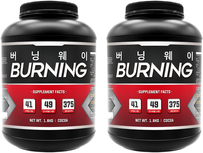 프로틴샵 버닝웨이 2통 프로틴 단백질보충제, 2개, 1.8kg