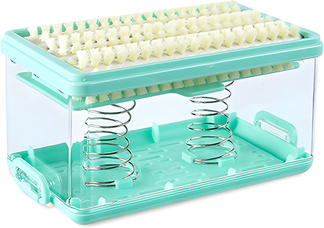 [3세대] 거품 롤러형 빨래비누 케이스 세탁솔 비누브러쉬, 민트, 1개