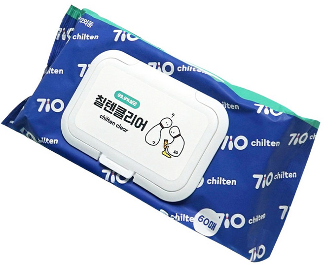 칠텐 볼클리어 볼티슈 볼링공 클리너 대용량 가성비갑 60매입, 1개, 화이트