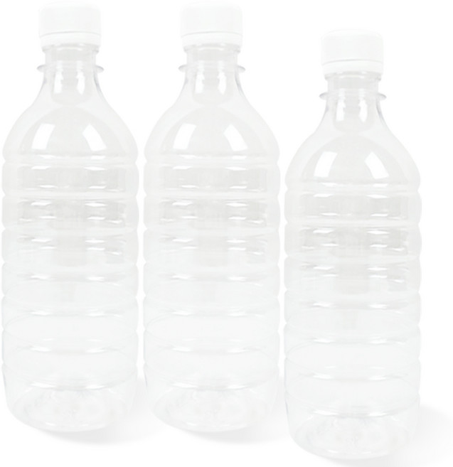 물통 원형 생수병 투명pet 밀폐용기 공병 (세트), 10개, 500ml