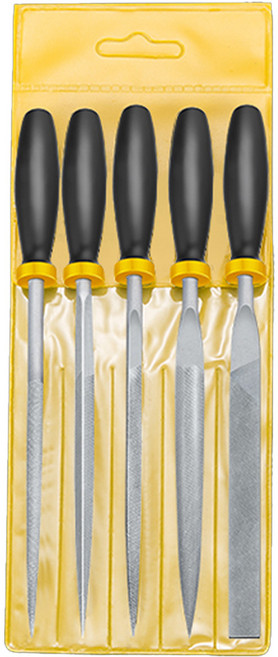 유스툴 쇠줄 야슬이 줄 야스리 연마 원형줄 평줄 세트 140mm 5P, 1개