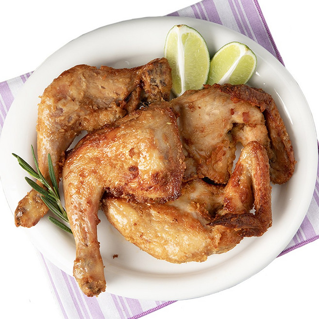 야들리애 국내산 후라이드 사각 옛날 통닭 1마리, 2개, 530g