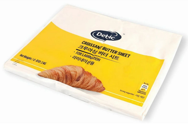 1박스) 데빅 냉동 크루아상 버터시트 2kg x 5개입, 1개, 10kg