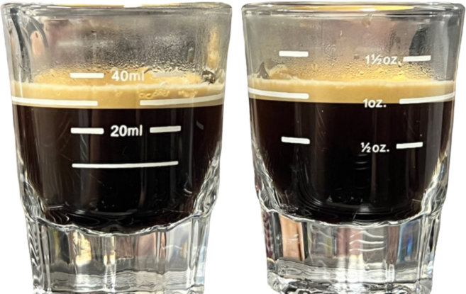 카페1번가 3라인 에스프레소 샷잔 60ml 2oz, 1개